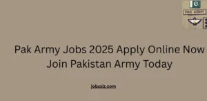 Pak Army Jobs 2025 Apply Online Now Join Pakistan Army Today