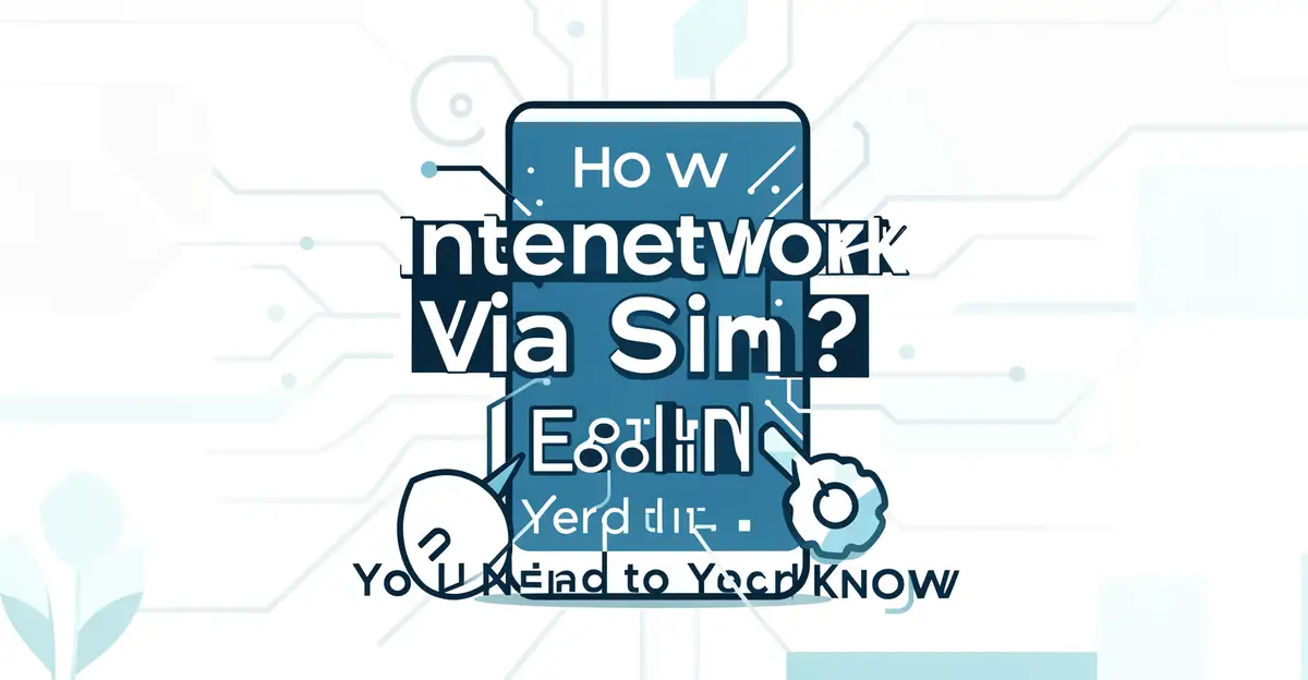 Featured image: Professional featured image for: How Internet Work Via Sim Card?: Everything You Need to Know. Clean