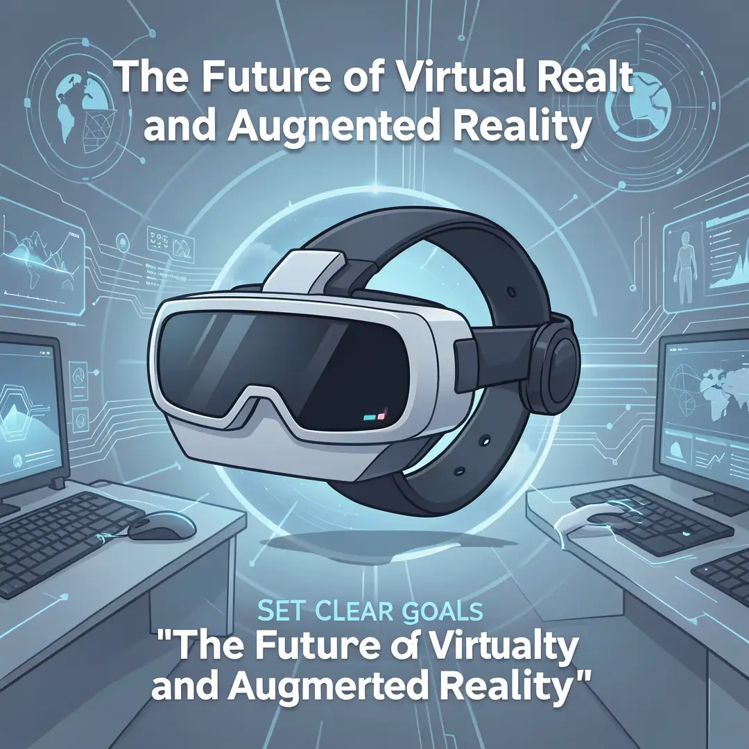 Step 3: Illustration for step: Set clear goals related to The Future of Virtual Reality and Augmented Realit