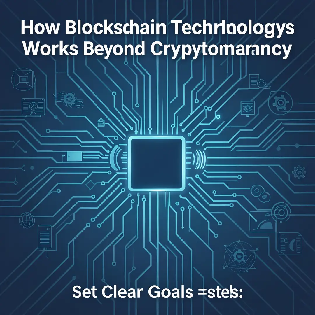 Step 3: Illustration for step: Set clear goals related to How Blockchain Technology Works Beyond Cryptocurre