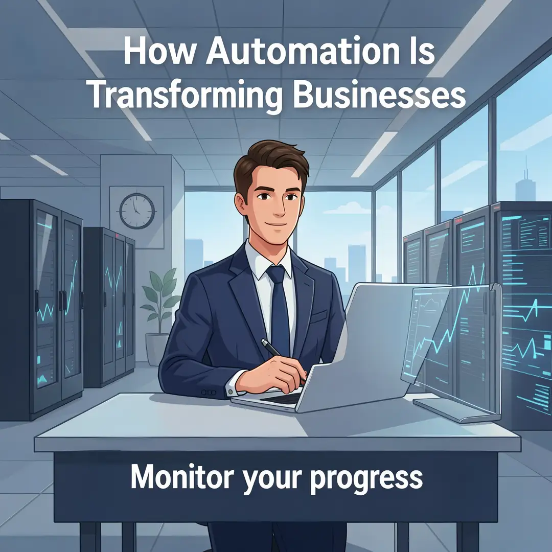 Step 6: Illustration for step: Monitor your progress related to How Automation Is Transforming Modern Busine