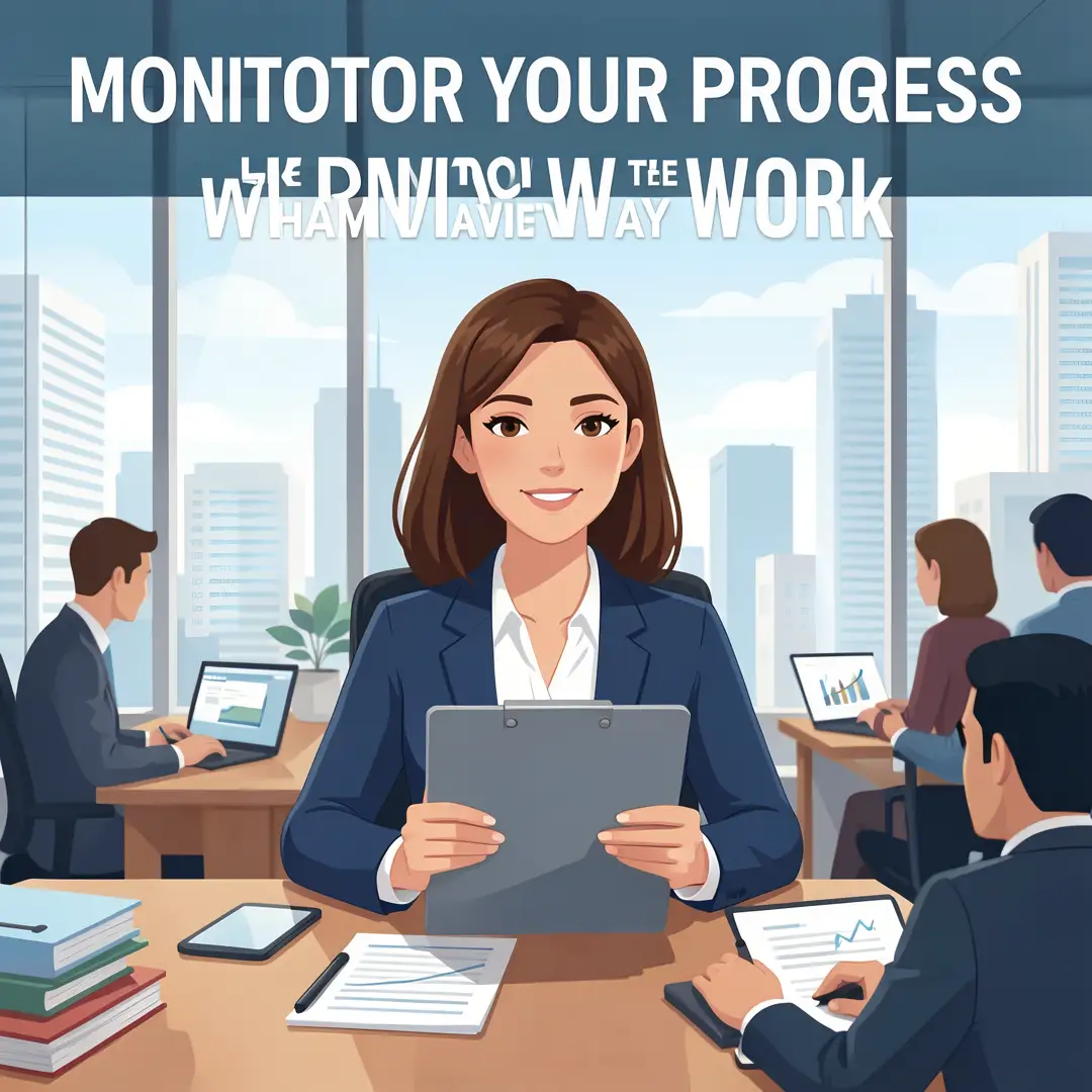 Step 6: Illustration for step: Monitor your progress related to How Technology Is Changing the Way We Work, 