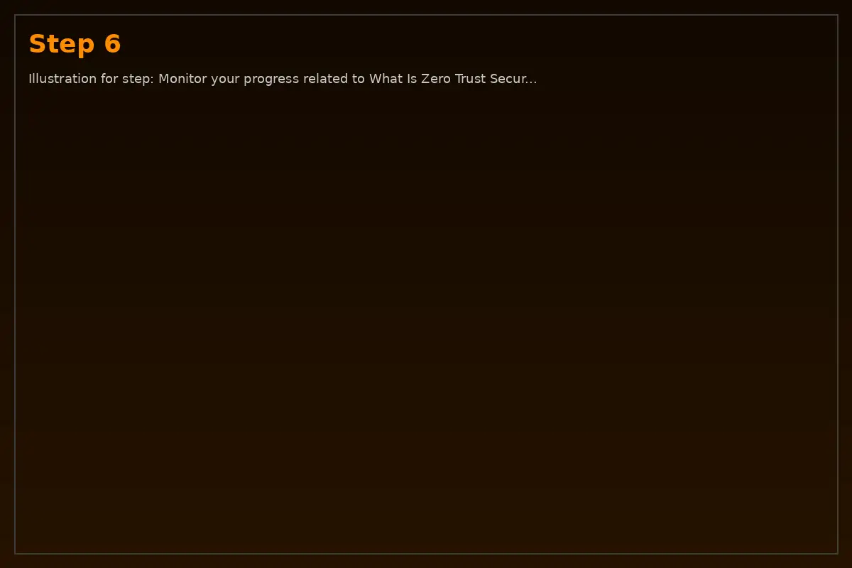 Step 6: Illustration for step: Monitor your progress related to What Is Zero Trust Security and Why Is It Im