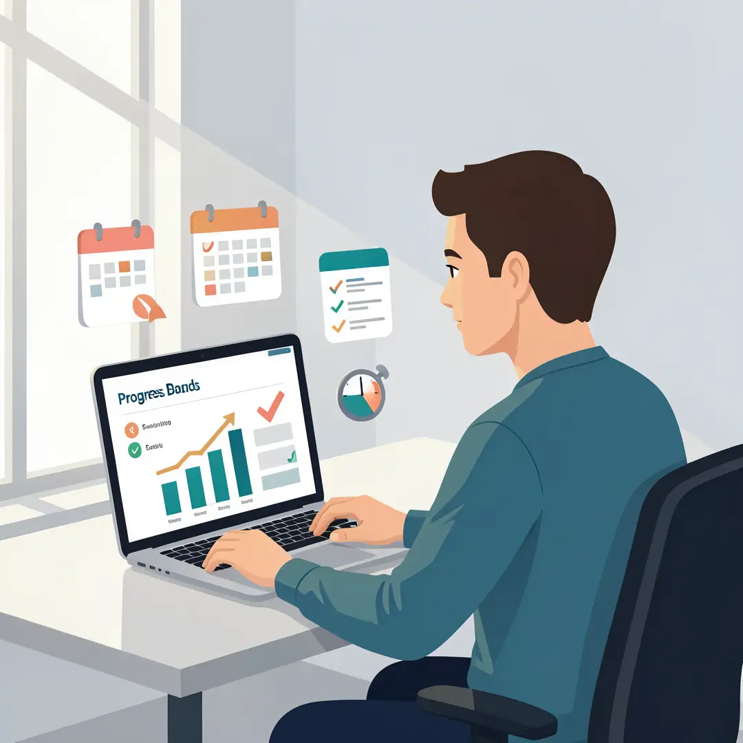 Step 6: Illustration for step: Monitor your progress related to Best Productivity Apps for Students and Prof