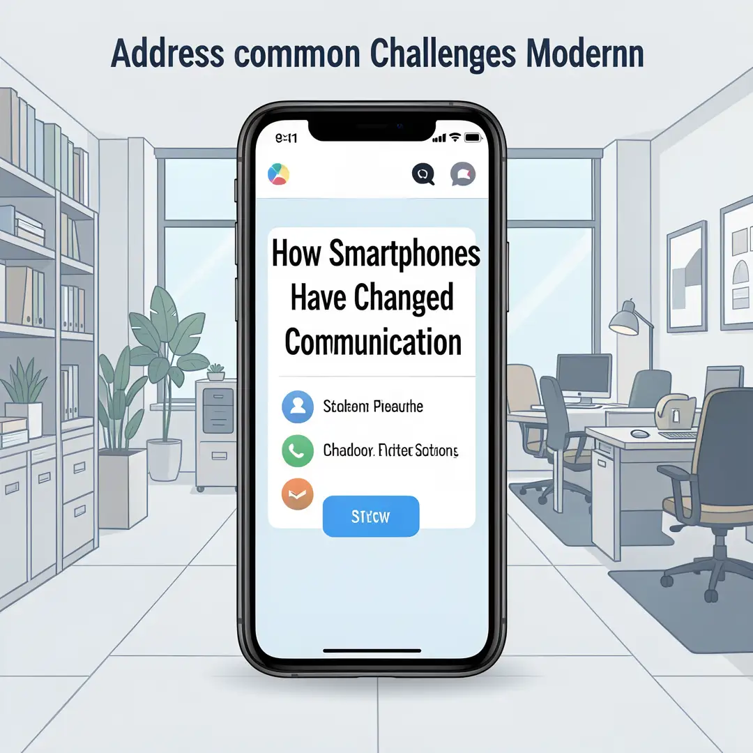 Step 7: Illustration for step: Address common challenges related to How Smartphones Have Changed Modern Comm
